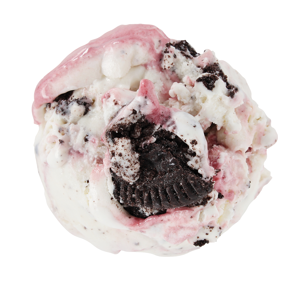 White Choc, Raspberry & Cookie
